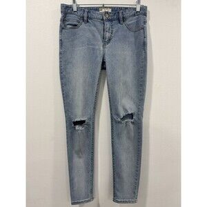 Free People Long & Lean High Waisted Jegging Jeans Size 29 Ripped